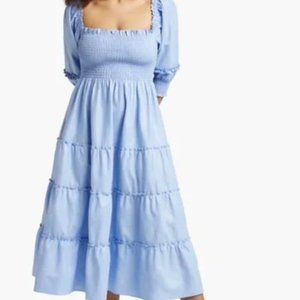 Hill House Nesli Nap Dress - Blue Sparkle
